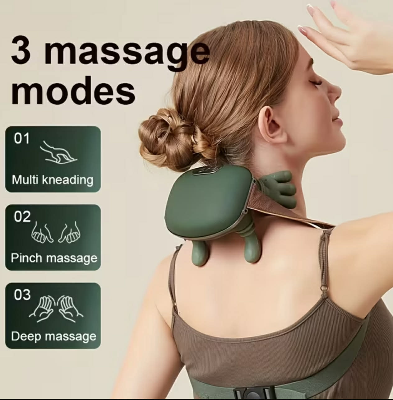 ProRelax™ Nackenmassagegerät mit Wärme – 3 Modi
